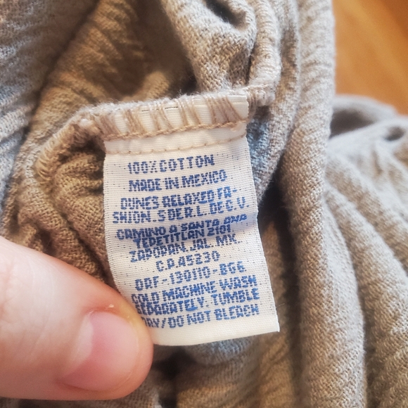 Dunes Relaxed Womens 100% cotton Cascade Maxi Dress Size S Lagenlook Artsy Beach - Picture 8 of 11